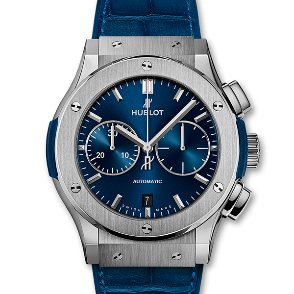 Hublot Classic Fusion Blue Chronograph Titanium 45mm