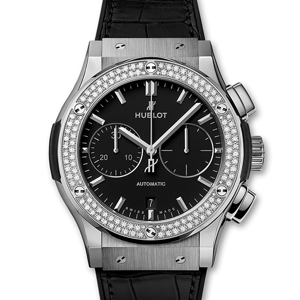 Hublot Classic Fusion Chronograph Titanium Diamonds 45mm